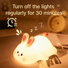 LED Night Lights Rechargeable Timing Bedside Decor Nightlight Birthday Gift